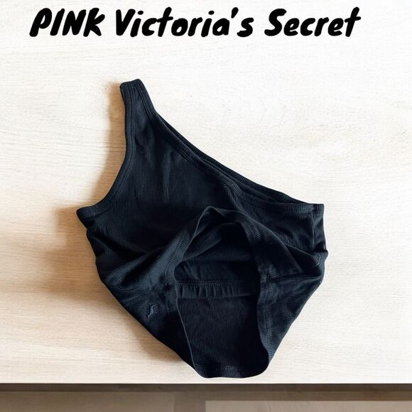 Victoria’s Secret PINK one Shoulder Asymmetrical Crop Top X-Small - Picture 4 of 5